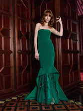 Strapless Gown With beaded Tulle