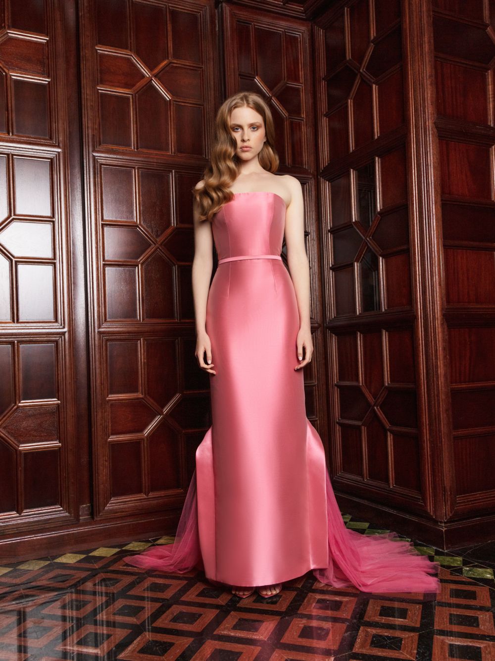 Tubino Dress With Tulles & Belt