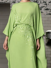 Embellished Crepe Caftan