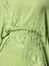 Embellished Crepe Caftan
