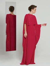 Embellished Crepe Caftan