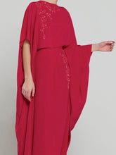 Embellished Crepe Caftan