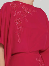 Embellished Crepe Caftan