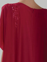 Embellished Crepe Caftan