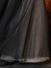 Richly embellished tulle volume gown