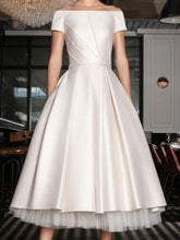 Off-Shoulder Midi-Gown & Belt