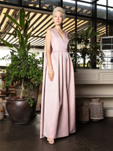 V-Neck Cape Gown & Waist Belt