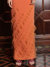Tubino Dress with Ruffles & Waist Belt