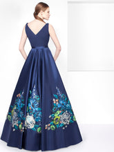 Long Dress With Painted Flowers