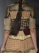 Block Print Tribal Layered Long Shirtdress
