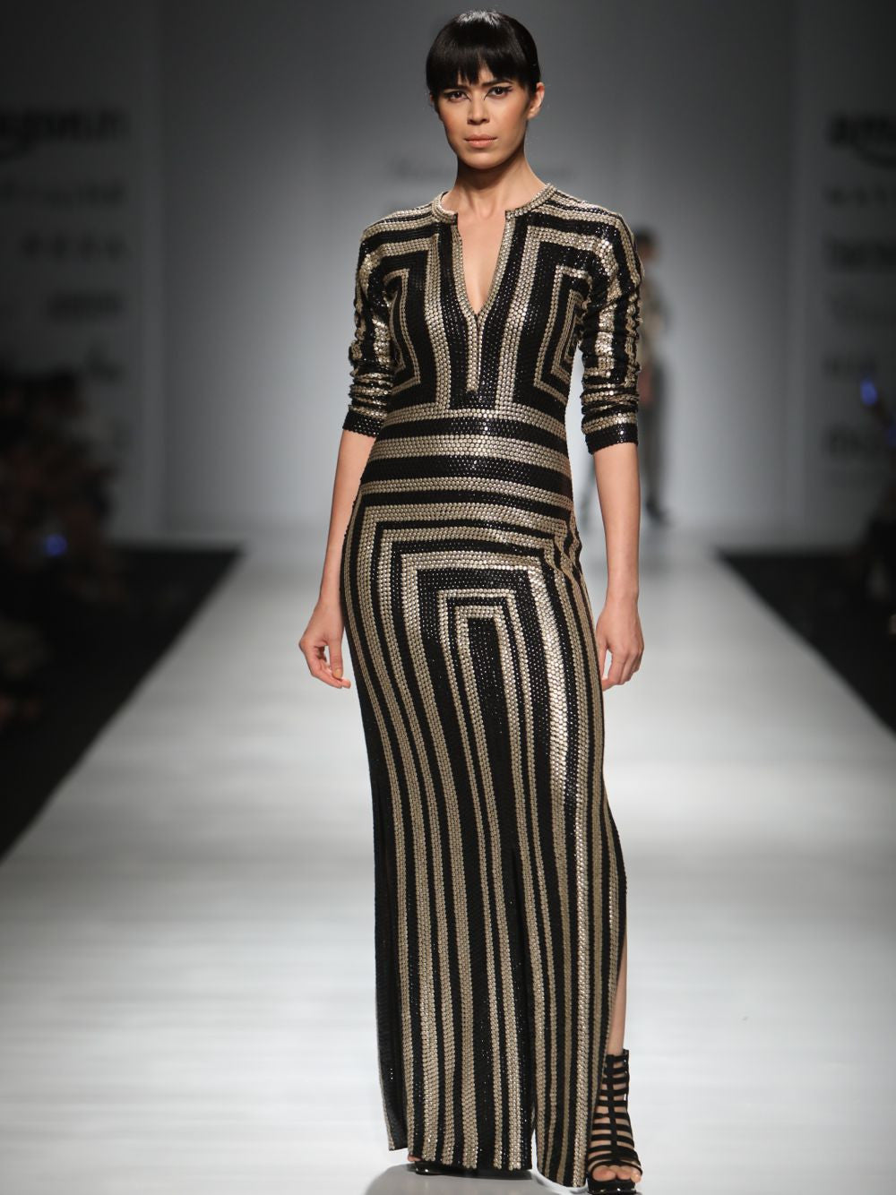 Metallic Love Structured Dress