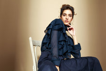Ruffled Top & Sailor Pants Set