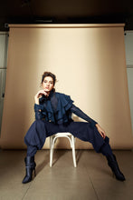 Ruffled Top & Sailor Pants Set