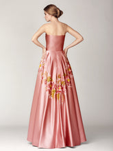 Hand Painted Satin Dress