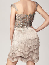 Knee Length Fringe Dress