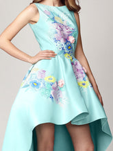 Hand Painted Satin Dress