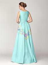 Hand Painted Satin Dress