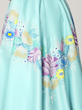 Hand Painted Satin Dress