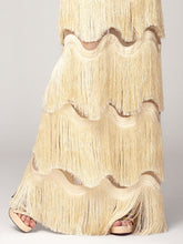 Embroidered Fringe Dress
