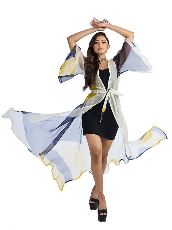 Hand Painted Jacket Dress