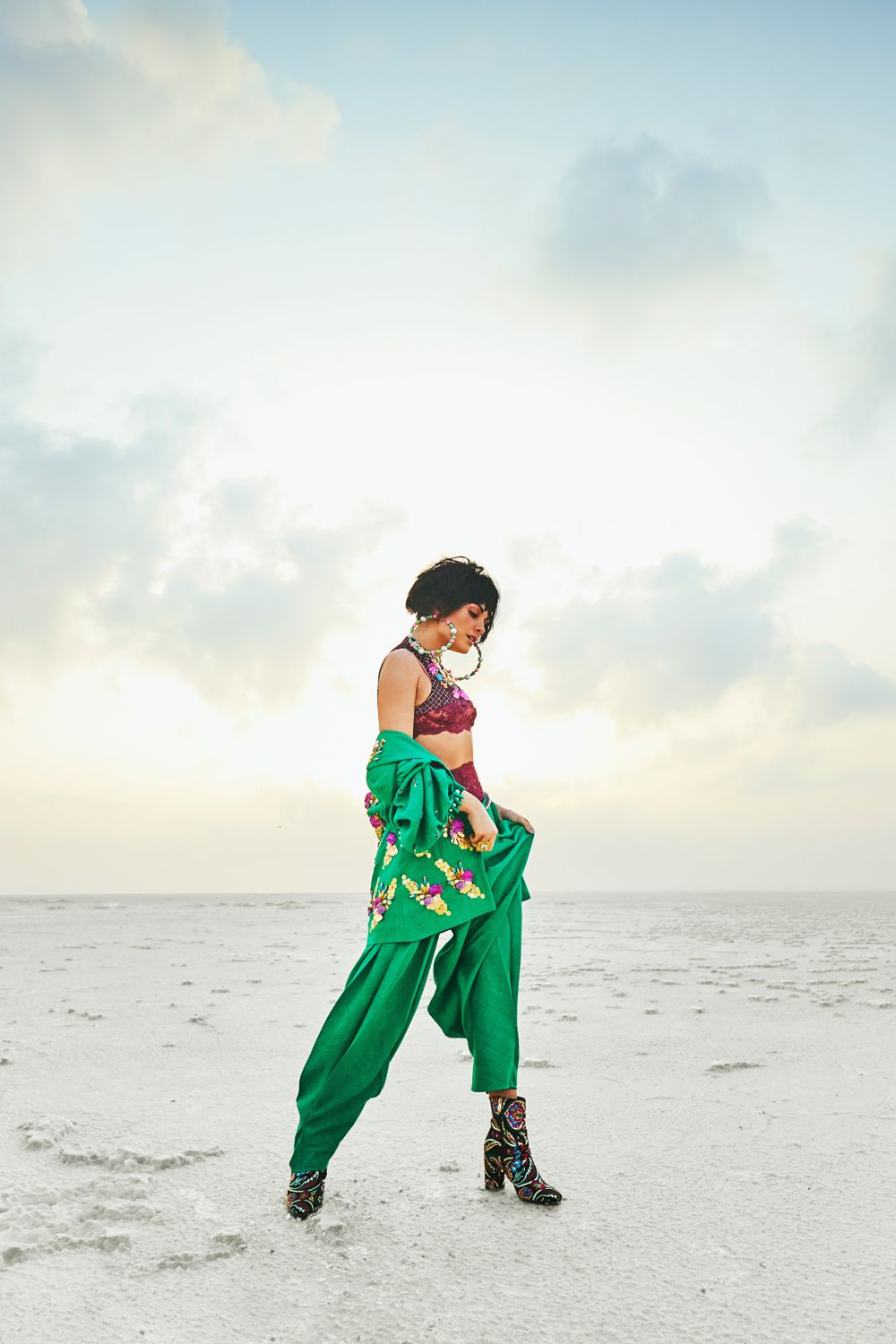 Embroidered Jacket & Pants