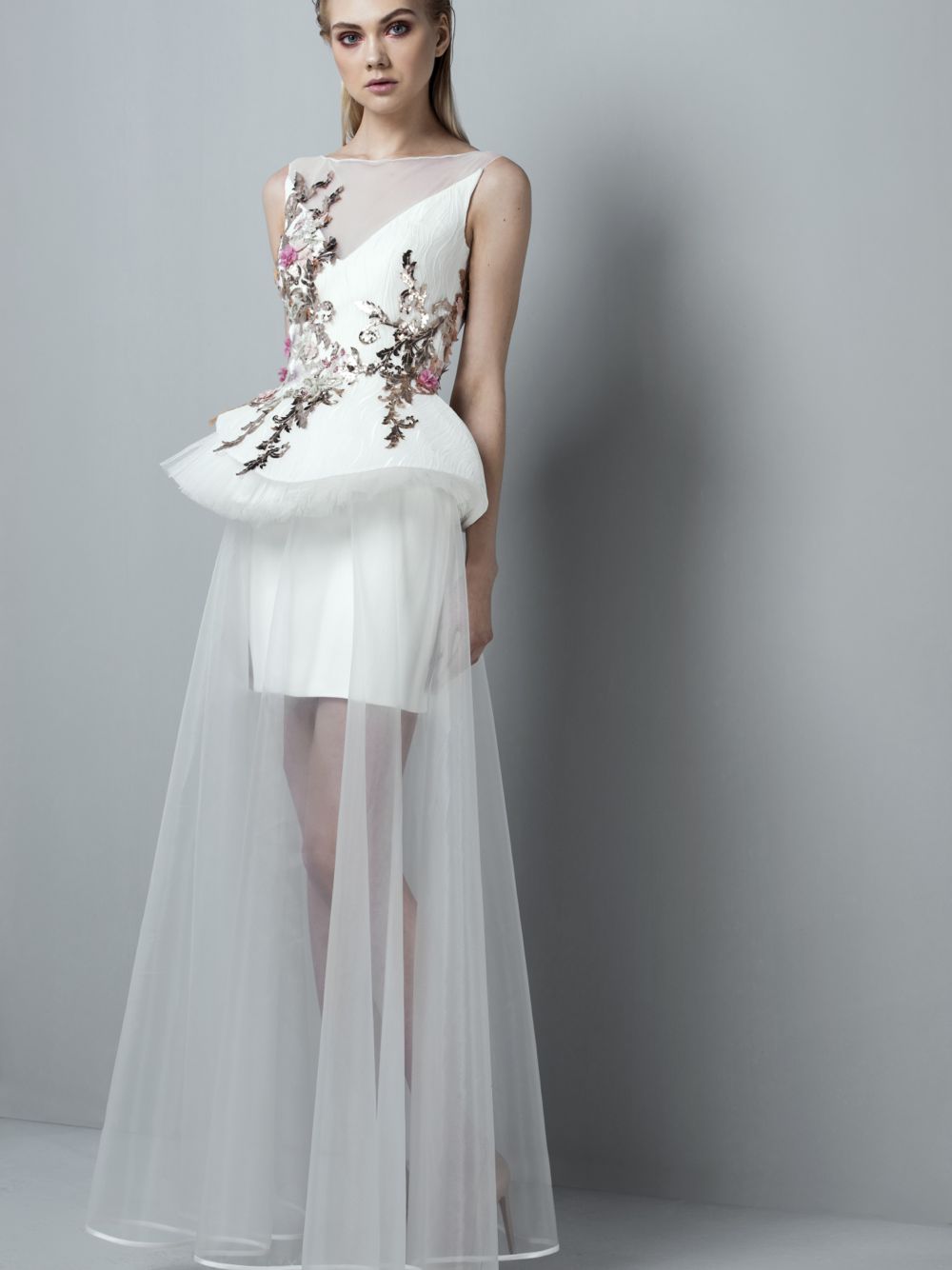 Embellished A-Line Dress