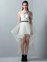 Embellished High-Low Dress