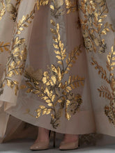 A-Line Dress With Gold Applique