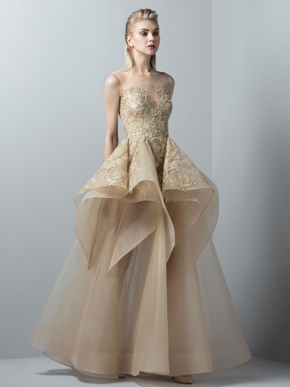 Embellished Asymmetrical Dress