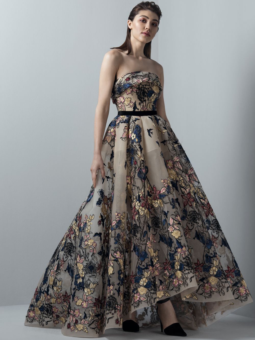 Muli-Coloured A-Line Dress