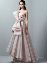 Metallic Strapless Gown