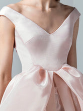 Metallic V-Shoulder Dress