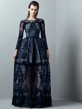 Embroidered Illusion Dress