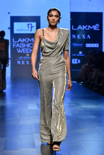 One Shoulder Draped Jumpsuit