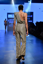 One Shoulder Draped Jumpsuit