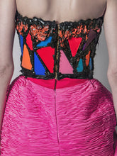Hand Painted Corset & Draped Skirt