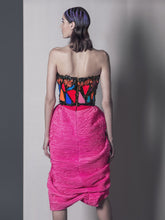 Hand Painted Corset & Draped Skirt