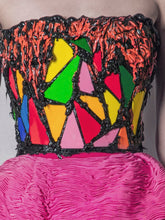 Hand Painted Corset & Draped Skirt