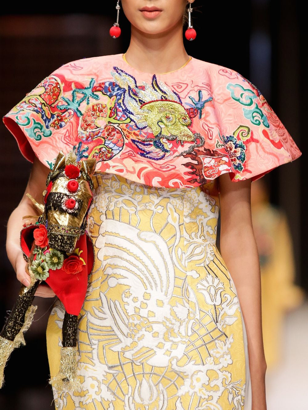Hand Embroidered Short Cape