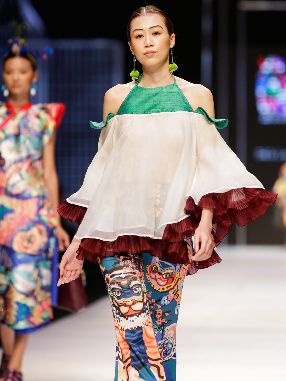 Low-Back Organza Top