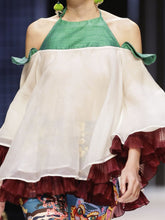 Low-Back Organza Top