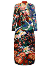 Hand Embroidered Printed Dress