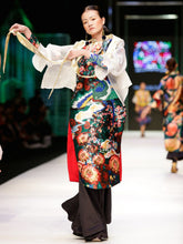 Hand Embroidered Printed Dress