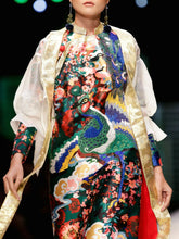 Hand Embroidered Printed Dress