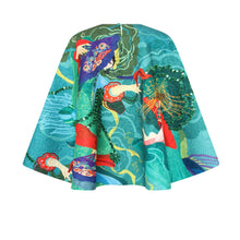 Embroidered Printed Cape