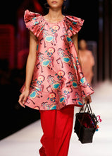 Printed Dress With Pleats