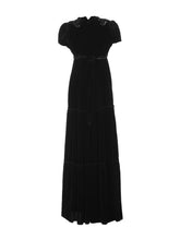 Embroidered Velvet Gown