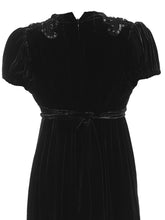 Embroidered Velvet Gown