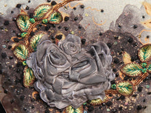 Grey Rose Clutch