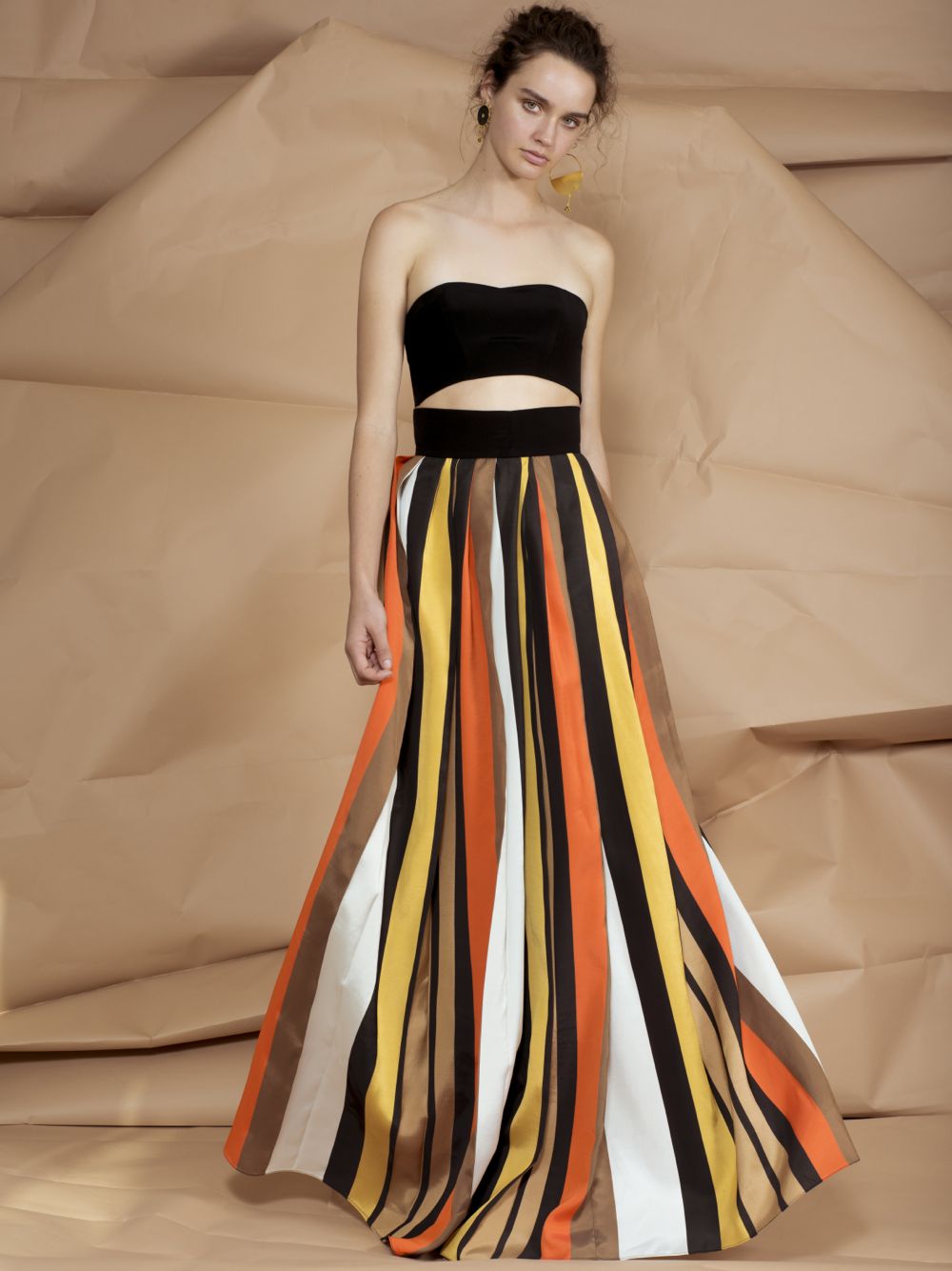 Strapless Top & High Cut Skirt